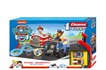 Carrera 1.First 63033 PAW PATROL - On the Track -  Rennbahn mit 2 Autos