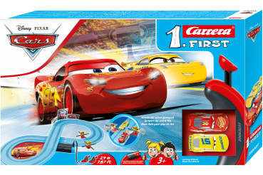 Carrera 1.First 63037 Disney·Pixar Cars Race of Friends Rennbahn mit 2 Autos