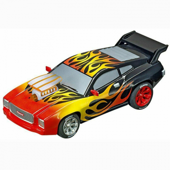 Carrera GO!!! 1:43 Muscle Car schwarz mit Flammen Sonderedition mit Licht 64159 Slotcar