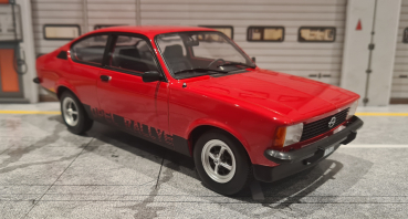 Norev Opel Kadett C-Coupe 1.6S Rallye 1977 red 1:18 limited 1/504 Exclusiv Modellbau-Klar Modellauto