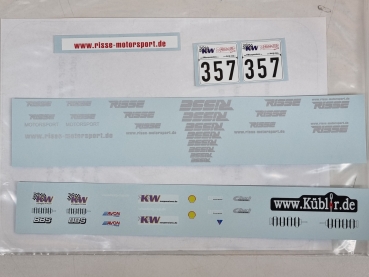 28911 Decalbogen Opel Kadett C Wensorra 1:18