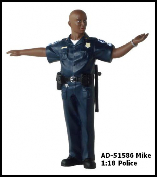 American Diorama Figur Polizist Mike 1:18 limitiert 1/1000
