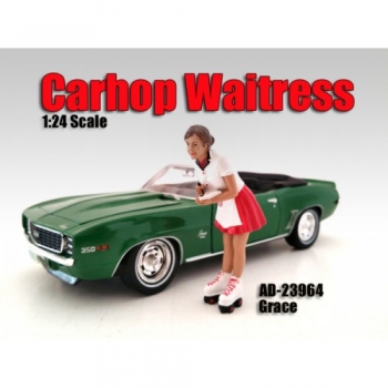 American Diorama 23964 Figur Carshop Waitress - Grace 1:24 limitiert 1/1000