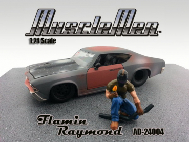 American Diorama 24004 Figur Mechaniker Musclemen Flamin Raymond 1:24 limitiert 1/1000
