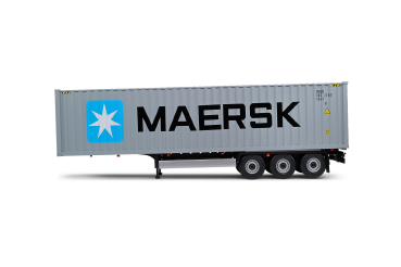 Solido 421240204 Maersk Container Trailer blue 1:24  Modelcar