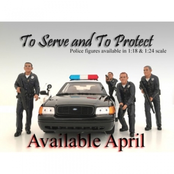 American Diorama 24031 Figur Police Officer I - 1:24 limitiert 1/1000