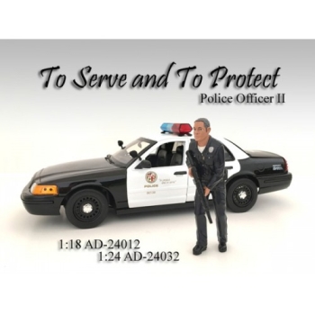 American Diorama 24032 Figur Police Officer II - 1:24 limitiert 1/1000