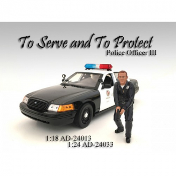 American Diorama 24033 Figur Police Officer III - 1:24 limitiert 1/1000