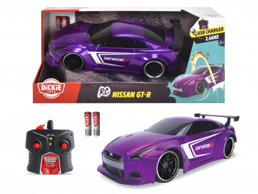 Dickie Toys RC Nissan GT-R violett 1:16 ferngesteuertes Auto