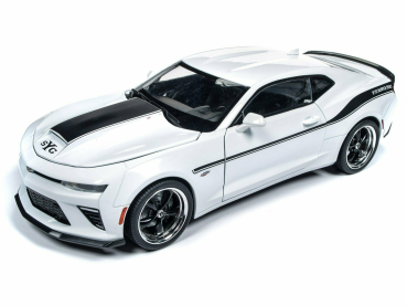 Autoworld Chevy Camaro Yenko 2018 weiss-schwarz 1:18 AW253 Chevrolet Modellauto Coupe