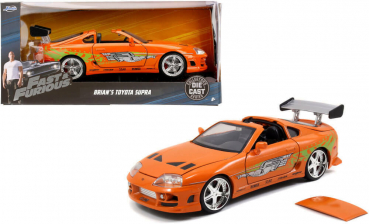 Jada Toys 253203005 Fast & Furious Brian's Toyota Supra 1995 1:24 Modellauto