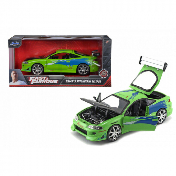 Jada Toys 253203007 Fast & Furious Brian's Mitsubishi Eclipse 1995 1:24 Modellauto