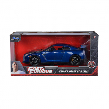 Jada Toys 253203008 Fast & Furious Brian's Nissan GT-R R35 2009 1:24 Modellauto