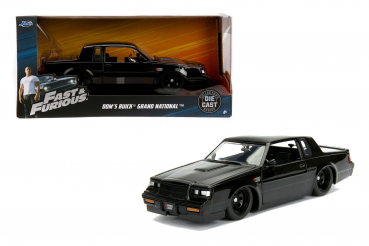 Jada Toys 253203027 Fast & Furious Dom's Buick Grand National 1987 1:24 Modellauto