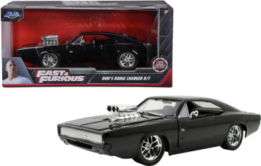 Jada Toys 253203042 Fast & Furious Dom's Dodge Charger R/T 1970 1:24 Modellauto