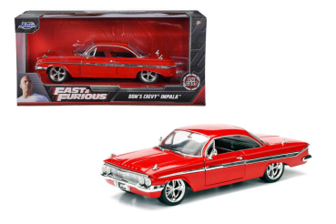 Jada Toys 253203051 Fast & Furious Dom's Chevy Impalla 1961 1:24 Modellauto