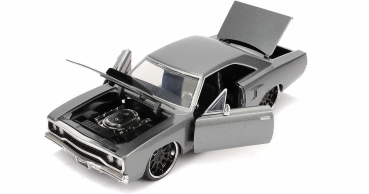 Jada Toys 253203054 Fast & Furious Dom's Plymouth Road Runner 1970 1:24 Modellauto