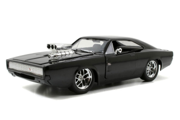 Jada Toys 253205000 Fast & Furious Dom's Dodge Charger R/T 1970 + Figur 1:24 Modellauto