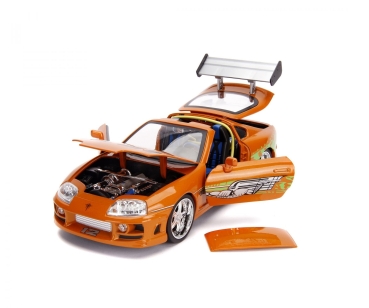 Jada Toys 253206001 Fast & Furious Brian's Toyota Supra 1995 + Figur 1:18 Modellauto
