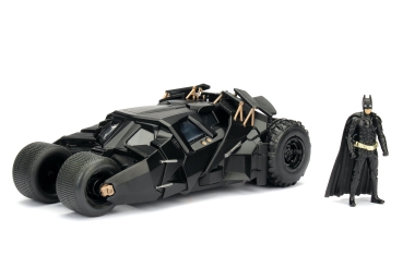 Jadatoys 253215005 Batman The Dark Knight Batmobile 1:24 mit Batman Figur Modellauto