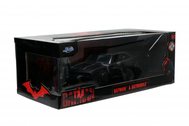 Jadatoys 253215010 Batman & Batmobile 1:24 mit Batman Figur Modellauto
