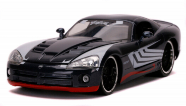 Jada Toys 253225015 Marvel Venom Figur + 2008 Dodge Viper 1:24 Modellauto