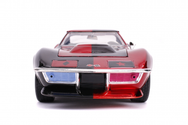 Preview: Jadatoys 31196 1969 Chevy Corvette Stingray mit Figur Harley Quinn 1:24 Modellauto