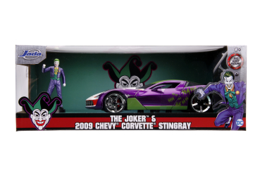 Jadatoys 253255020 2009 Chevy Corvette Stingray mit Figur Joker 1:24 Modellauto