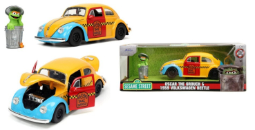 Sesamstraße 1959 VW Beetle 1:24 Modellauto Jada Toys 253255059