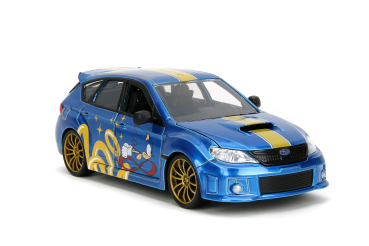 Sonic 2012 Subaru Impreza WRX STI mit Sonic Figur 1:24 Modellauto Jadatoys 253255087
