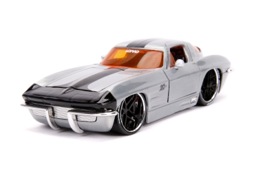 Jada Toys 253745006 Chevy Corvette 1963 Sting Ray Lopro Lifestyle 1:24 Modellauto