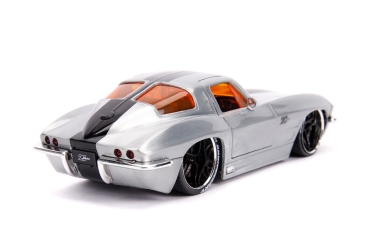 Jada Toys 253745006 Chevy Corvette 1963 Sting Ray Lopro Lifestyle 1:24 Modellauto