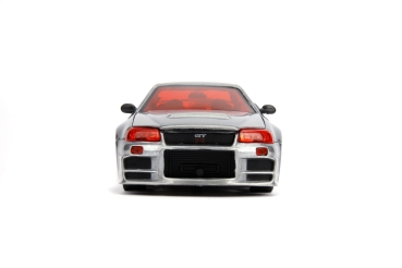 Jada Toys 253745019 Nissan Skyline 2002 GTR R34 JDM Tuners 1:24 Modellauto