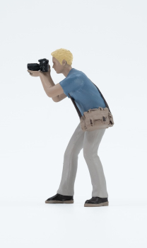 Preview: Atlantic 1:18 Figur Jimmy Fotograf mit Kamera für Modellbau Diorama