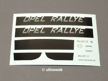 28901 Decalbogen Opel Kadett C Rallye 1:18