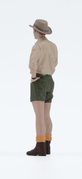 Atlantic 1:18 Figur Adam Ranger in beige Modellbau Diorama