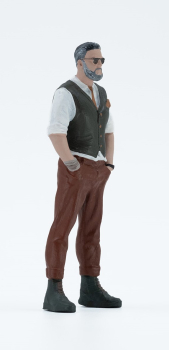 Atlantic 1:18 Figur Tim Mann mit Weste Modellbau Diorama