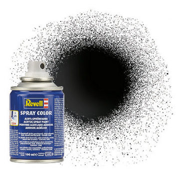 Revell 34107 black shiny Spray Color 100 ml