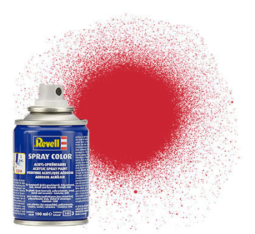 Revell 34330 fire-red satin finish Spray Color 100 ml