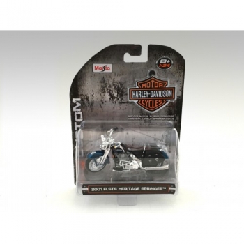 Maisto 1:24 Harley Davidson 2001 FLSTS Heritage Springer American Diorama