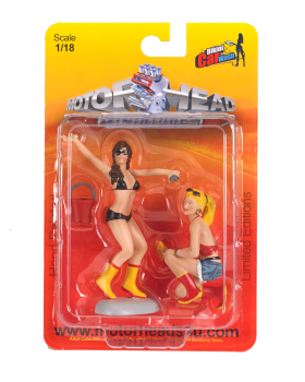 Fast Women 351 Bikini Car Wash - Charlene & Ellen 1:18 - Set bestehend aus 2 Figuren