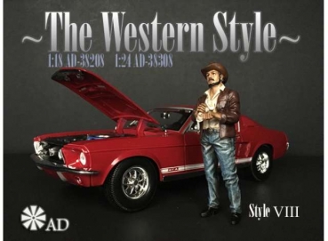 American Diorama 38208 Mann Western Style 8 stehend 1:18 Figur 1/1000 cowboy