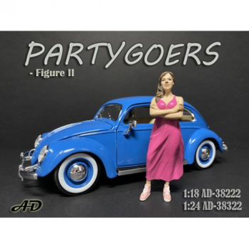 American Diorama 38222 Partygoers Frau mit Kleid 1:18 Figur 1/1000