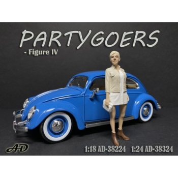 American Diorama 38324 Partygoers Frau mit kurzem Rock Figur 1:24 Figur 1/1000