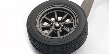 AUTOart TOYOTA SPRINTER TRUENO (AE86) 8-SPOKES Felge (mit Logo)(schwarz) Schlüsselanhänger 41587