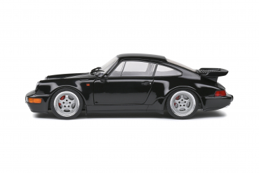 Preview: Solido 421180500 Porsche 911 964 3.6 Turbo schwarz 1:18 Modellauto