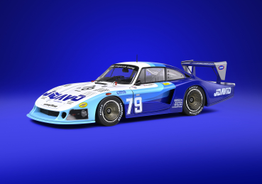 Solido 421180700 Porsche 935 Moby Dick #79 blau-weiss 1:18 Modellauto