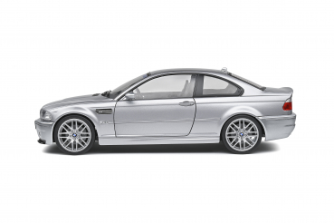 Solido 421181410 BMW E46 M3 CSL Coupe 2000 silber 1:18 Modellauto