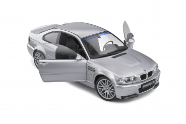 Solido 421181410 BMW E46 M3 CSL Coupe 2000 silber 1:18 Modellauto