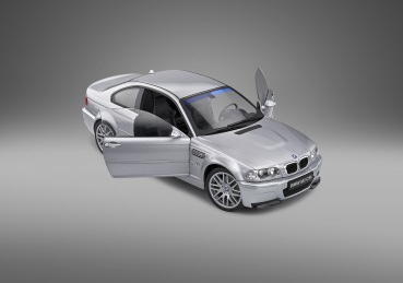 Solido 421181410 BMW E46 M3 CSL Coupe 2000 silber 1:18 Modellauto
